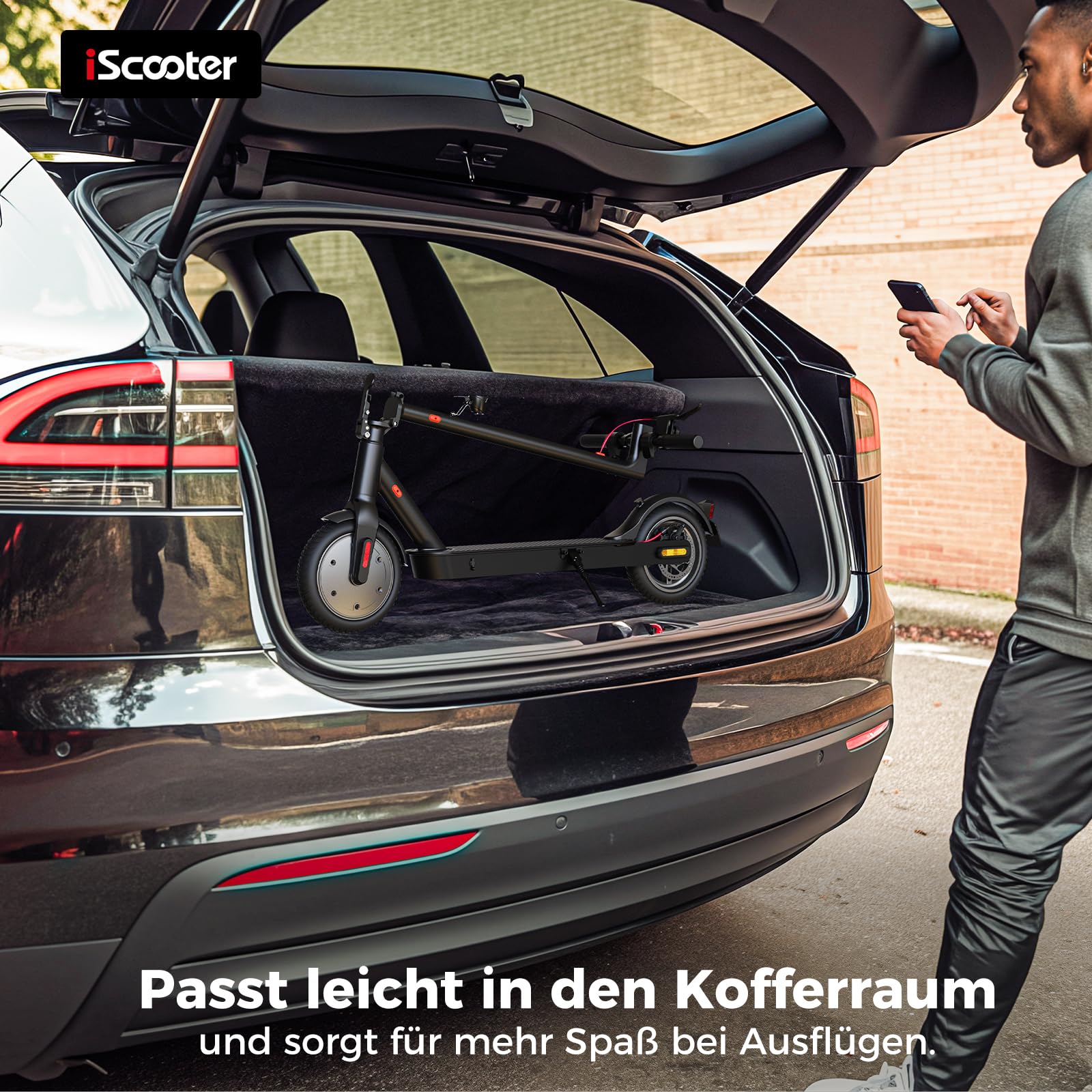 E Scooter mit Straßenzulassung 25-30KM Reichweite, ABE Elektroroller Belastung bis 120kg, LED, 20km/h, 350W Motor,Duales Bremssystem Doppelte Federung Leicht Kompakt & Stabil Eroller Für Pendler
