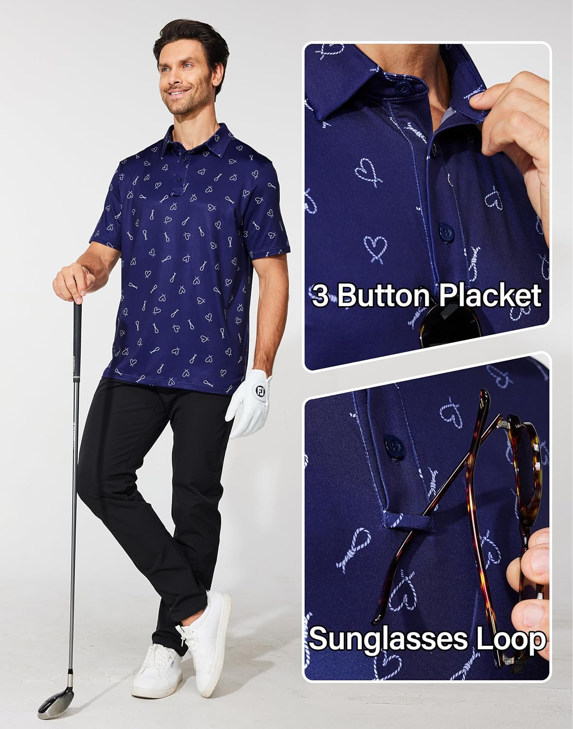 M MOTEEPI Camisas polo masculinas de golfe de secagem rápida manga curta com gola leve polo desempenho em promoção! Veja a oferta e mais achadinhos de Camisetas 4 Hoje é o melhor dia para comprar M MOTEEPI Camisas polo masculinas de golfe de secagem rápida manga curta com gola leve polo desempenho com aquele preço maroto! Promoção! Aproveite a oferta! 4