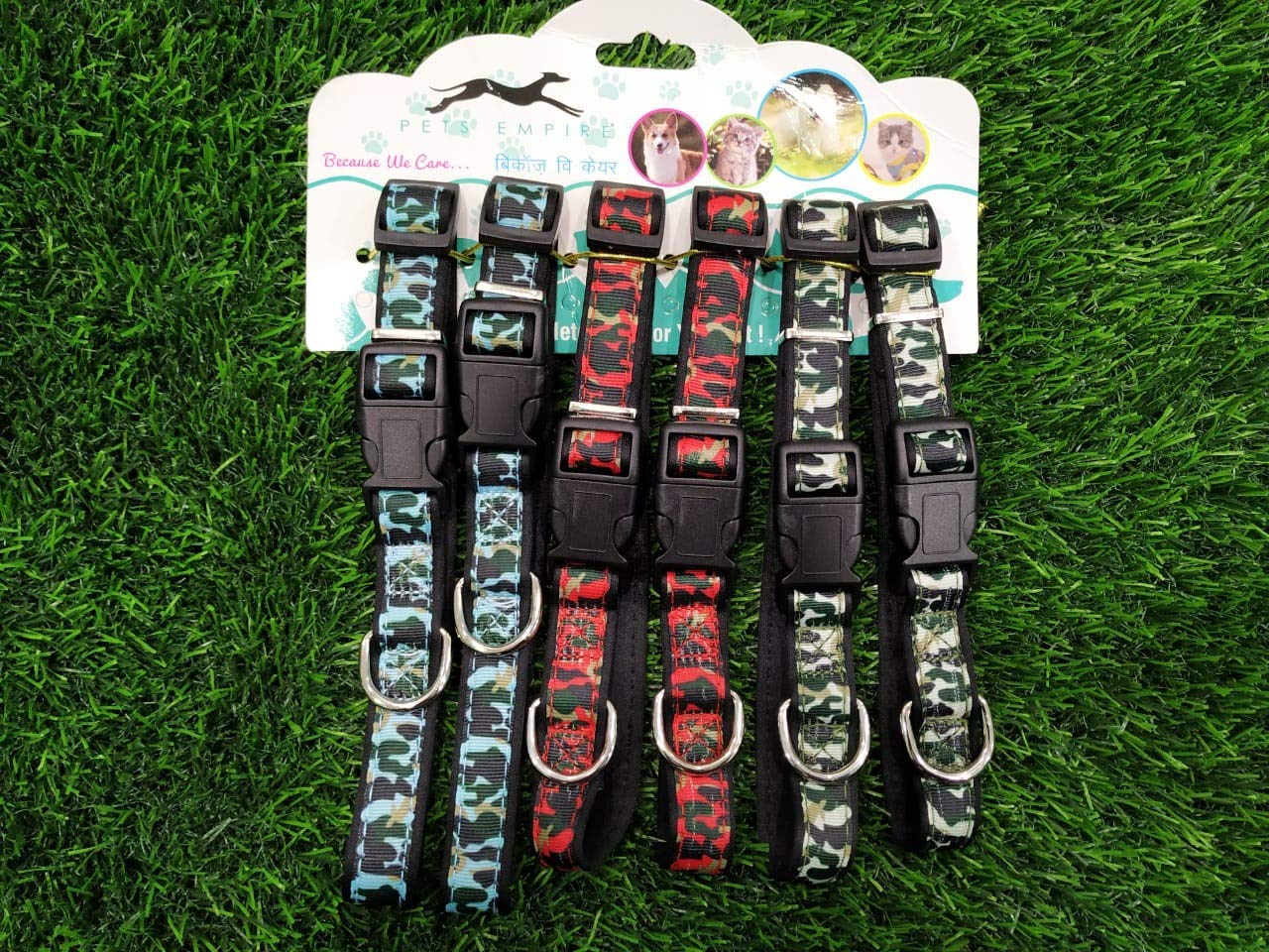 Pets Empire Dog Collars |Army Printed | Padded Webbing Protects Dogs from Rashes | Weather-Proof Material 1 Piece (Small (30-40cm Neck x 1.5 cm Width), Red) (B07X11P88X) Amazon Price History, Amazon Price Tracker