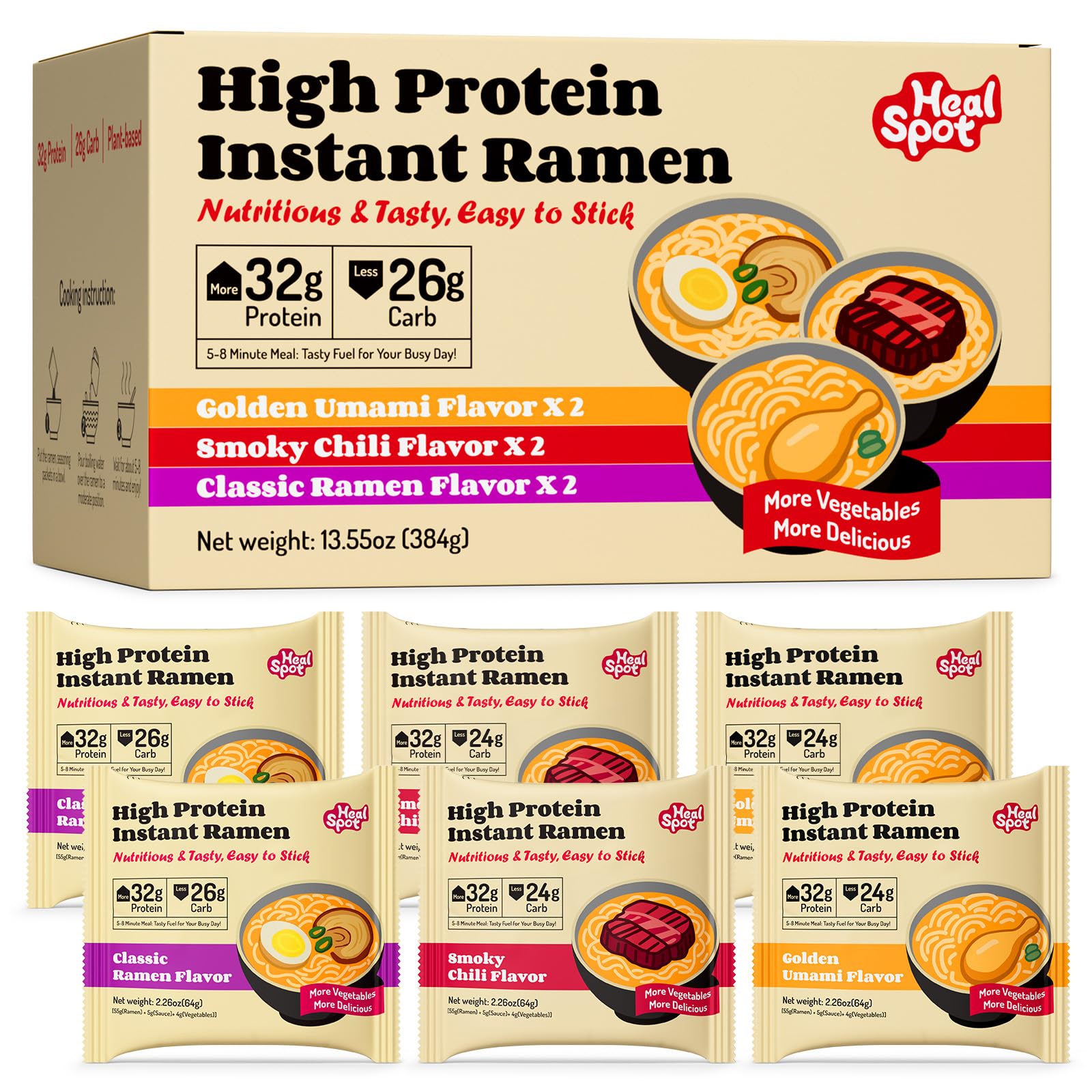 HealSpot High Protein Ramen