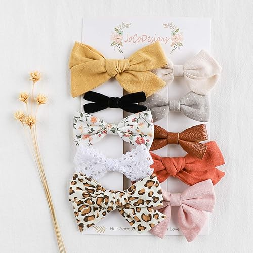 Miniatura 2 de Pinzas para el pelo para bebé, pasadores con lazos totalmente forrados, clip de cocodrilo, accesorios para el cabello para niñas pequeñas y niños