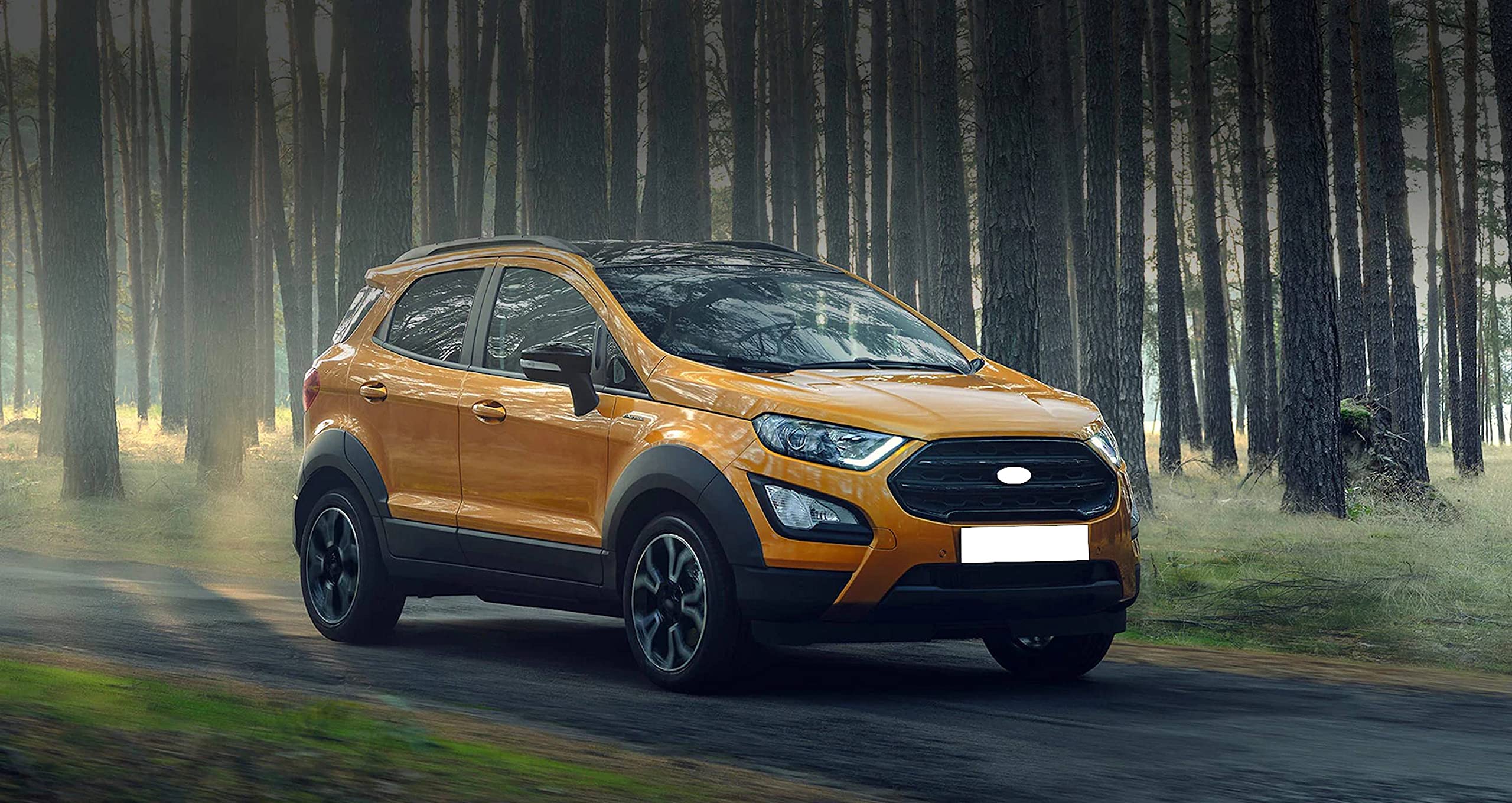 Tappeto In Gomma Inodore Per Bagagliaio Ford Ecosport II (2018-) – Su Misura, Antiscivolo, Con Bordi Rialzati, Per Posizione Superiore E Inferiore