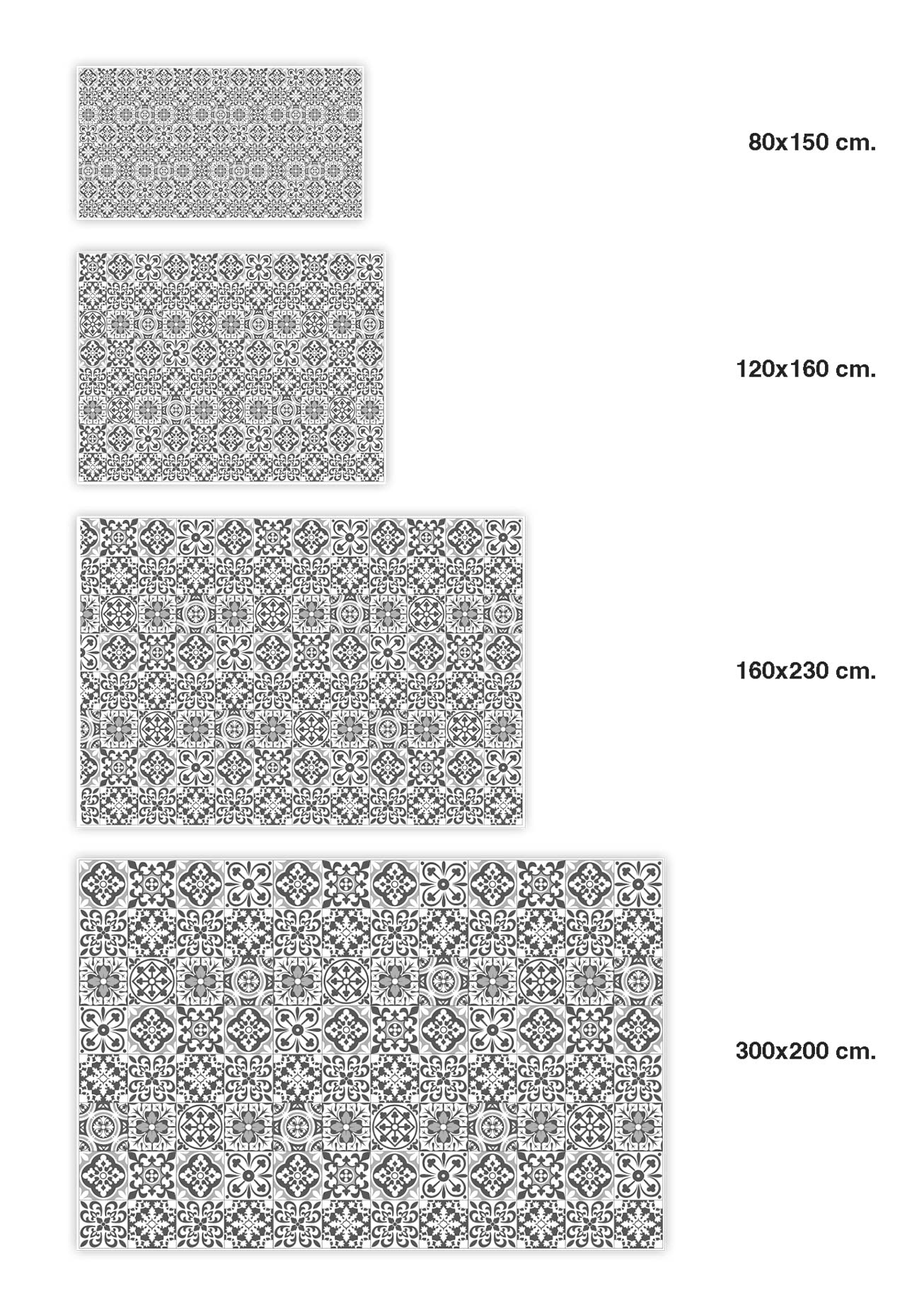 Panorama Alfombra Vinílica - Modelo Hidráulica Triana Gris 60x200 cm - Varios tamaños - Decoración Hogar, Cocina, Salón