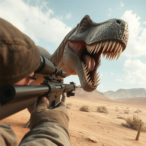 Dinosaurier. Spiele: Jurassic-Jagd-Dino-FPS-Schießen Offline-Spiel Sniper 3D