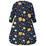Hudson Baby Unisex Baby Premium Quilted Long Sleeve Sleeping Bag and Wearable Blanket, Solar System, 0-6 Months