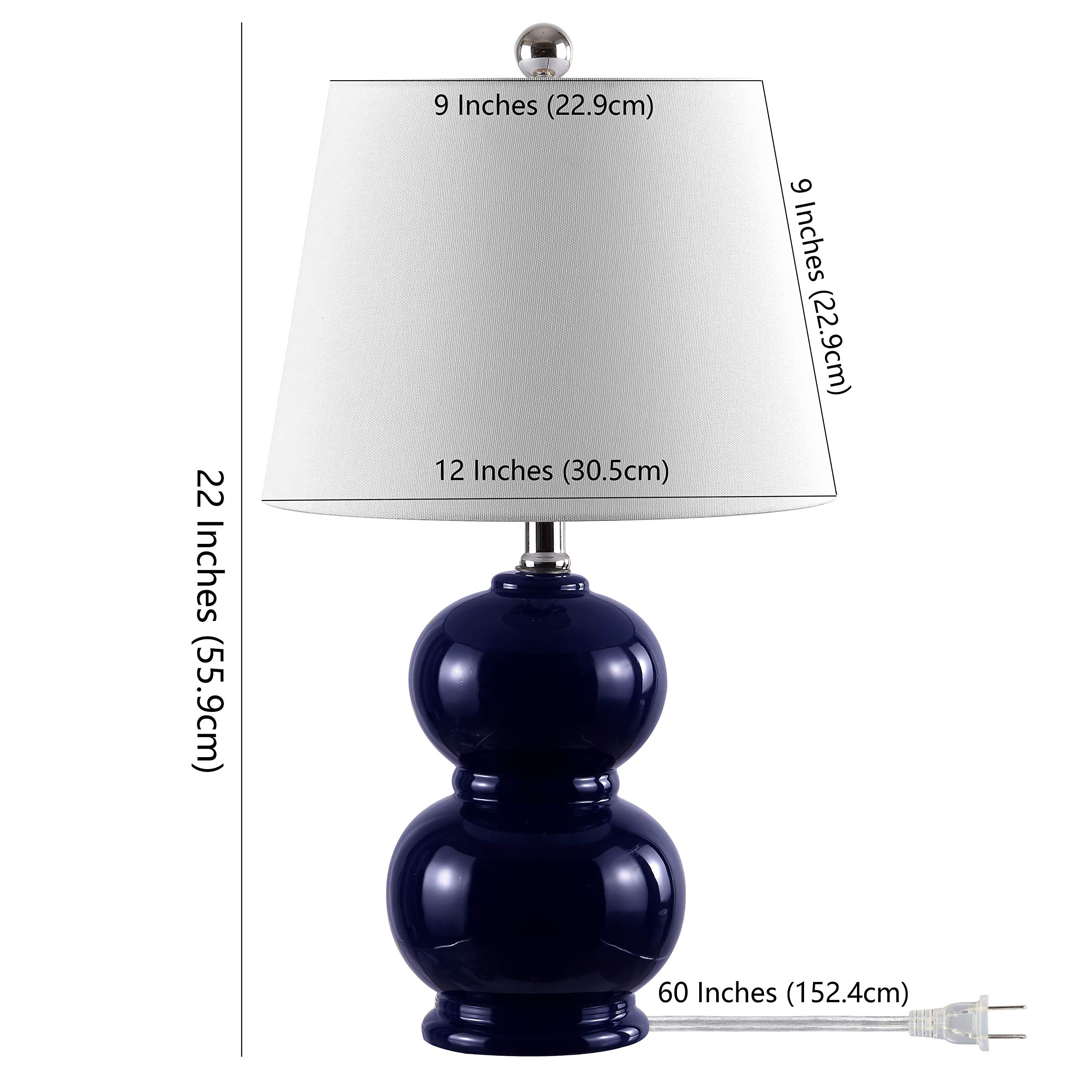 SAFAVIEH Lighting Collection Everlee Modern Contemporary Navy