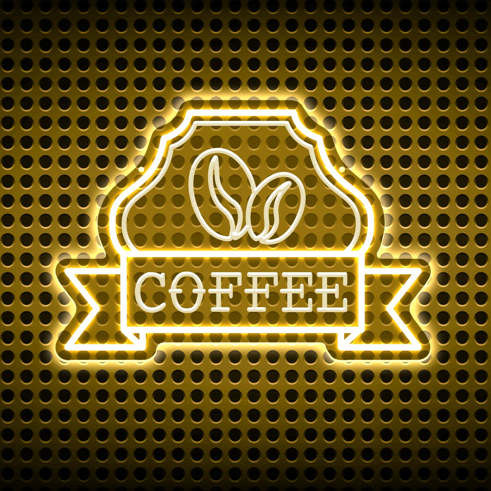 Coffee Neon Signs for Wall Decor Bright Led Lights for Coffee Bar Led Sign Room Decor Aesthetic Suitable for Kitchen Restaurant Bistro Cafe Shop Man Cave Party Christmas Halloween Warm White