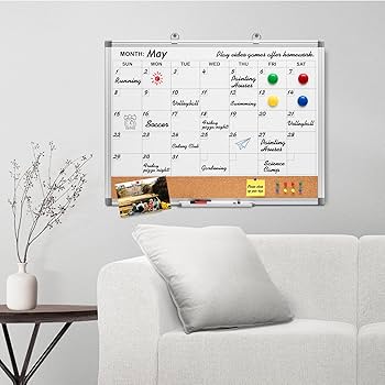 karomix キャンパスボード Amazon.com : Comix Magnetic Dry Erase Calendar Whiteboard