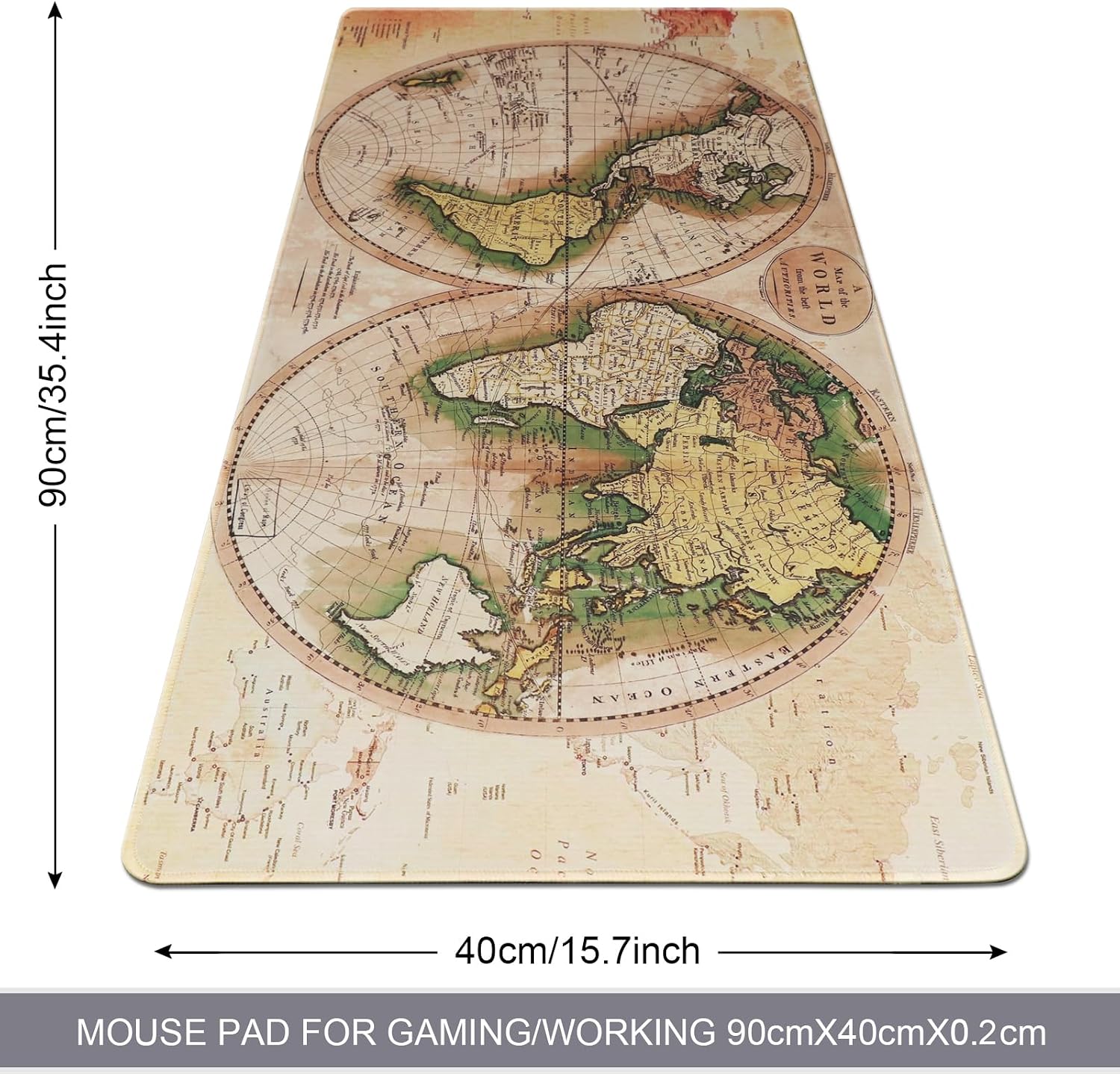 Professional Gaming Mouse Pad XXL & Computer Large Mouse Pad Table Mat(35.4x15.7x0.1IN, Ball) - 2