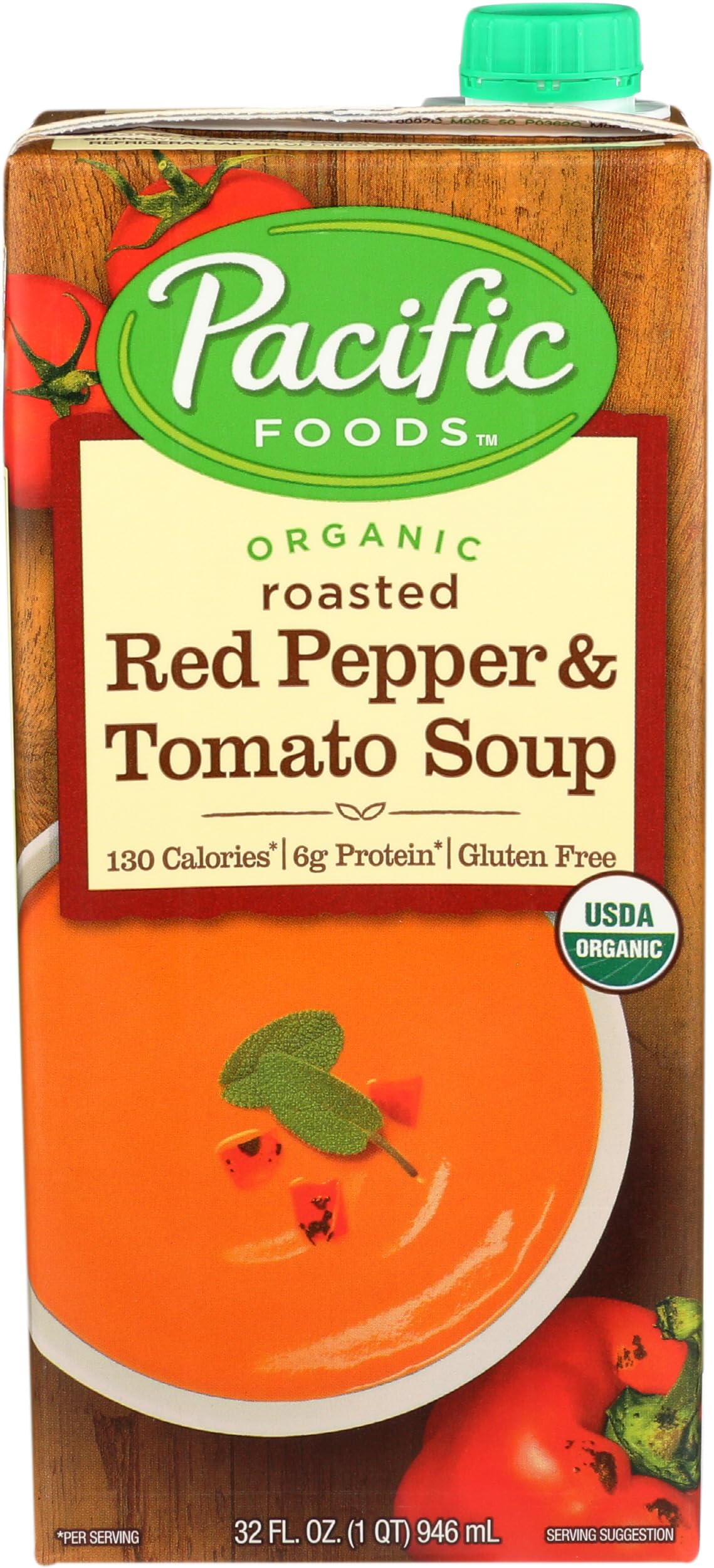 Pacific Natural Foods Creamy Roasted Pepper & Tomato Soup,32 Fl Oz