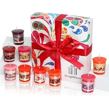 Yankee Candle Gift Set With 3 Scented Votive Candles And 1 Votive Holder Alpine Christmas Collection Festive Gift Box Amazon Co Uk Kitchen Home