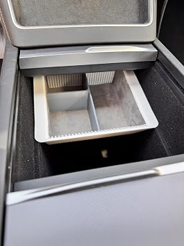 Tesla Model Y Juniper Medium Console Organizer Drawer – 3D-Printed, Small Item Organizer (Cash, Card, Key) (White)