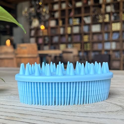 Miniatura 6 de Cepillo sensorial prémium para niños o autismo, limpiador corporal de silicona suave, cepillos sensoriales 2 en 1 para terapia ocupacional, esponja