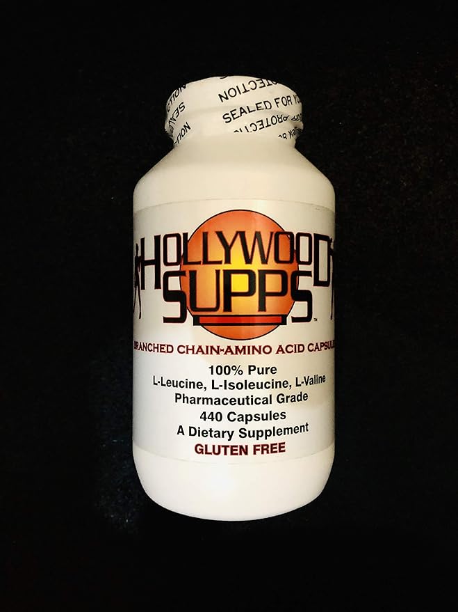 Hollywood Supps BCAA Capsules 100 Pure 3200mg Made in The USA Health & Household