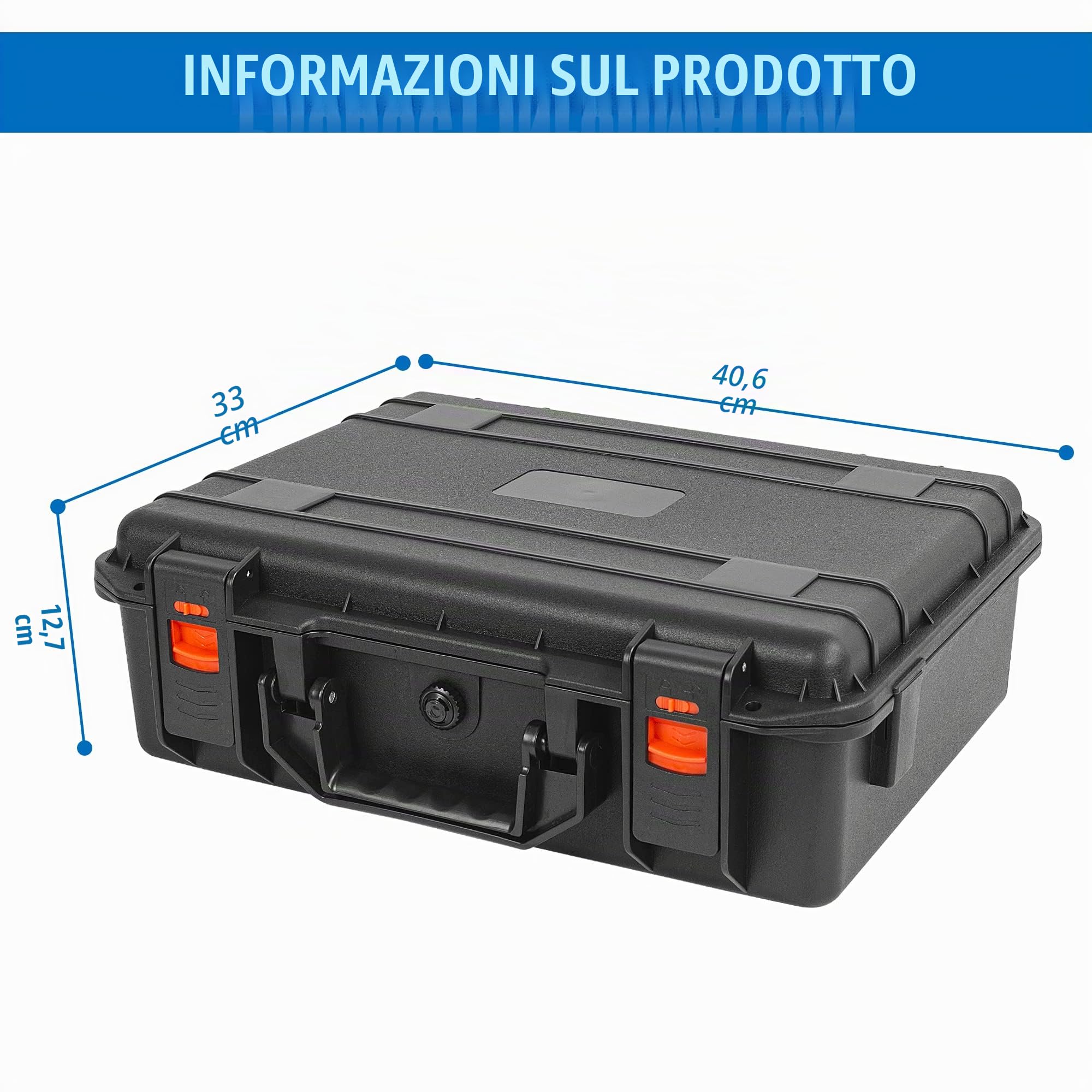 Custodia rigida in miniatura robusta con 108 scomparti | custodia rigida compatibile con la maggior parte delle miniature, colore nero
