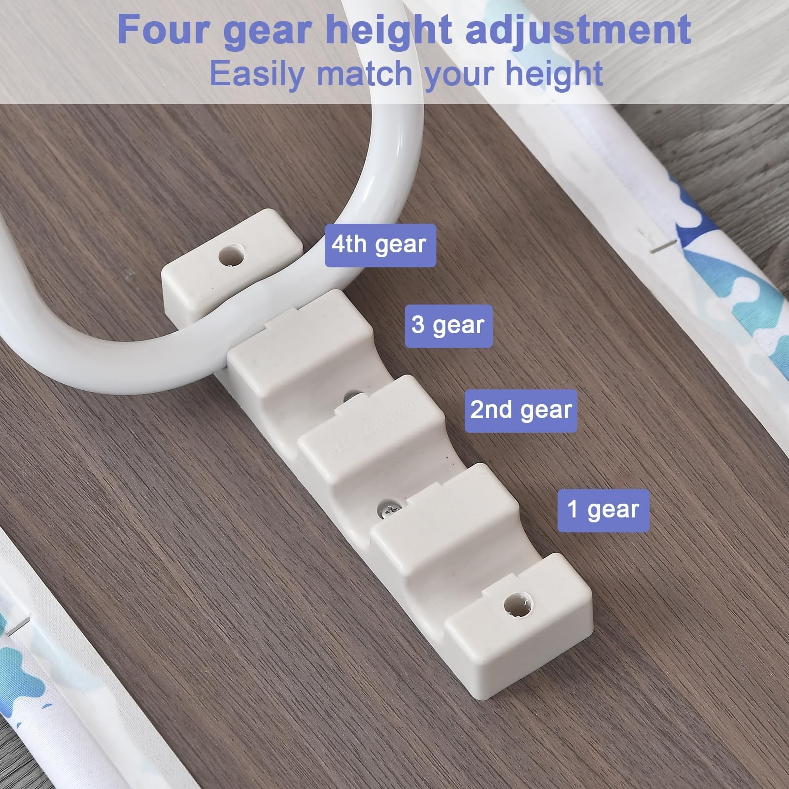 Asse da stiro con mini maniche, 106,7 x 30,5 cm, asse da stiro regolabile in altezza con poggia ferro di sicurezza, gambe in acciaio di alta qualità