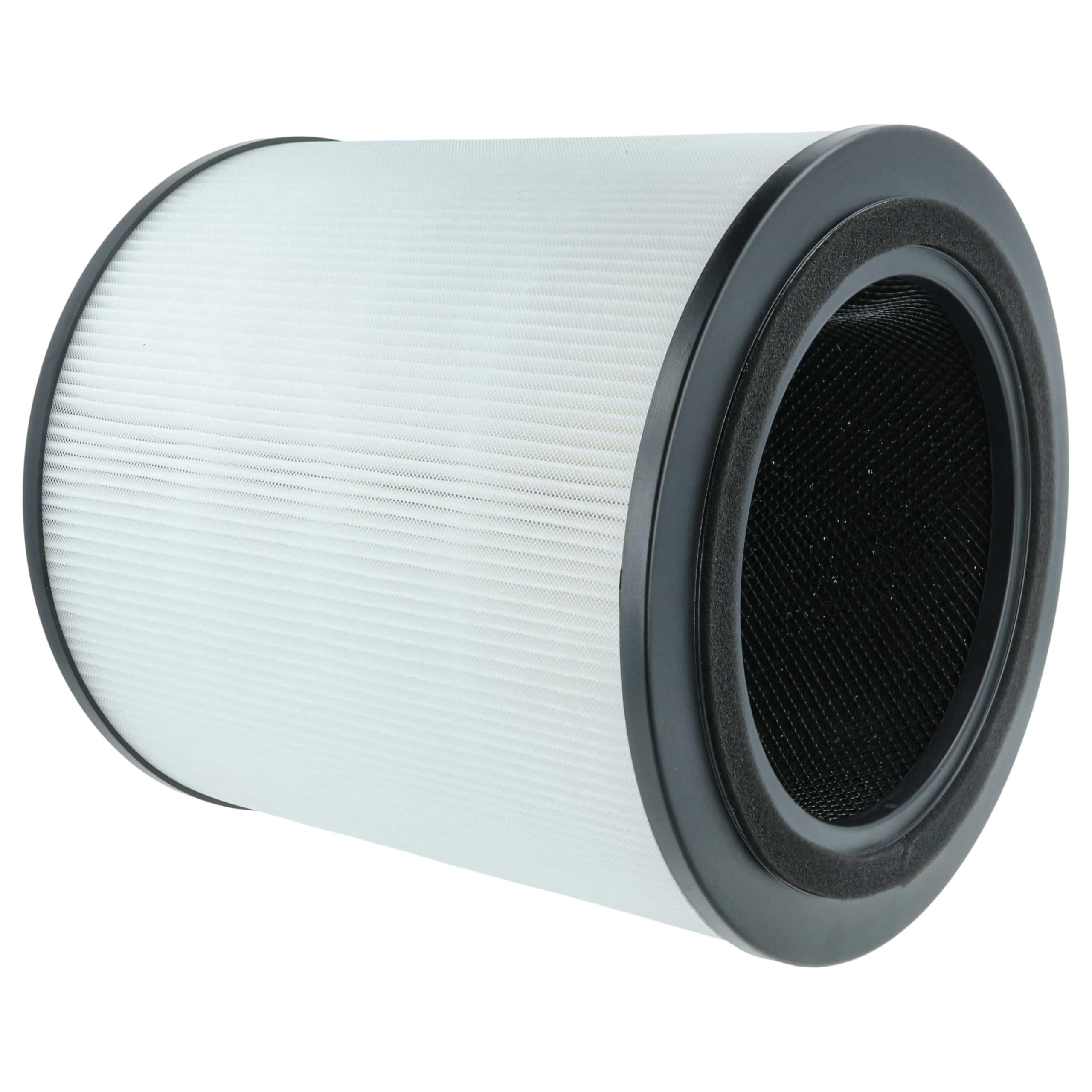 vhbw 4 x filtr z węglem aktywnym kompatybilny z oczyszczaczem powietrza Bosch Air 4000 – filtr powietrza H13, czarno-biały