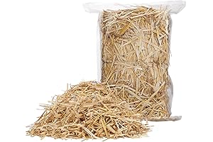 Natural Wheat Straw - 2 LB Dry Straw for Feral Cats