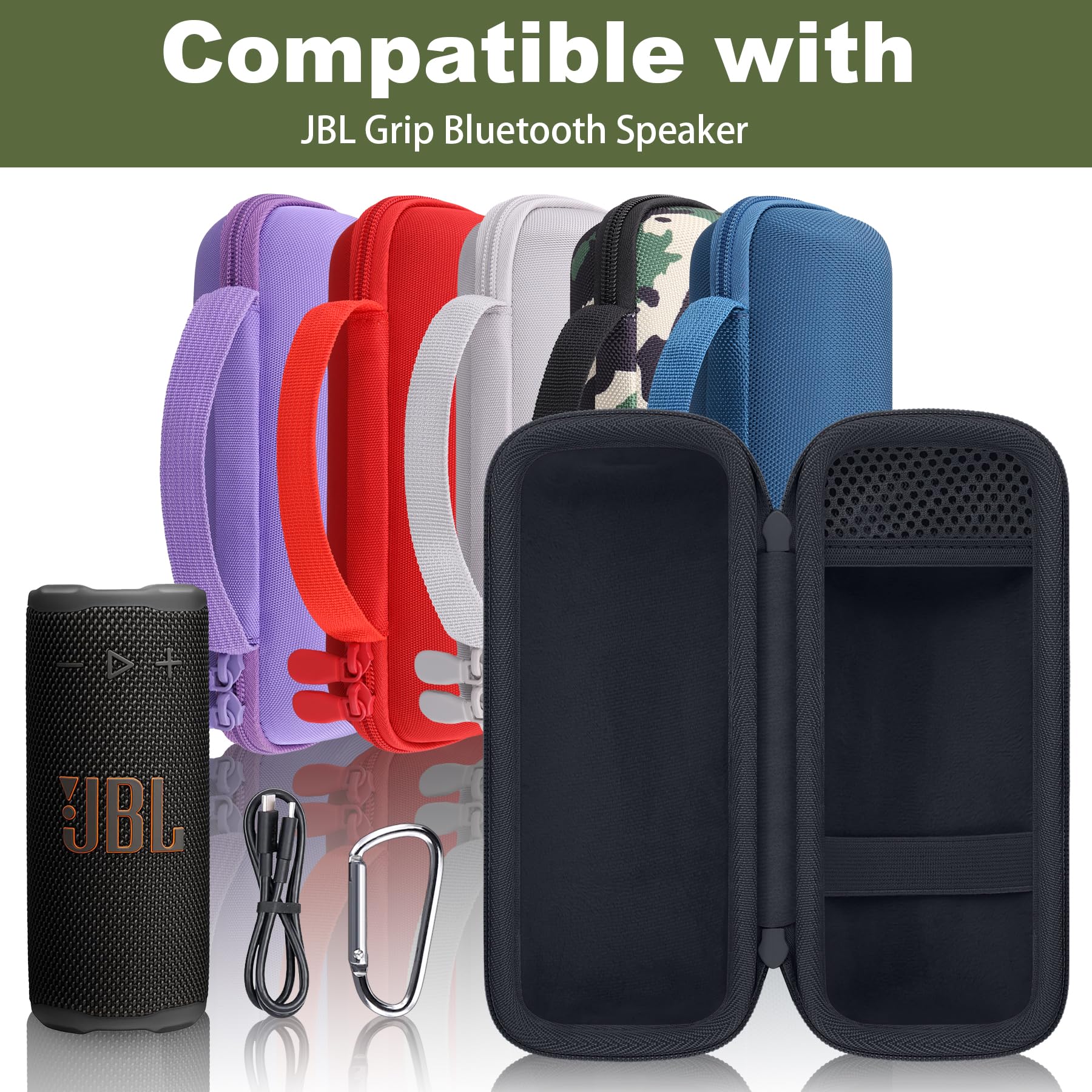 Amazon.com: co2CREA Case for JBL Grip Compact Bluetooth Speaker