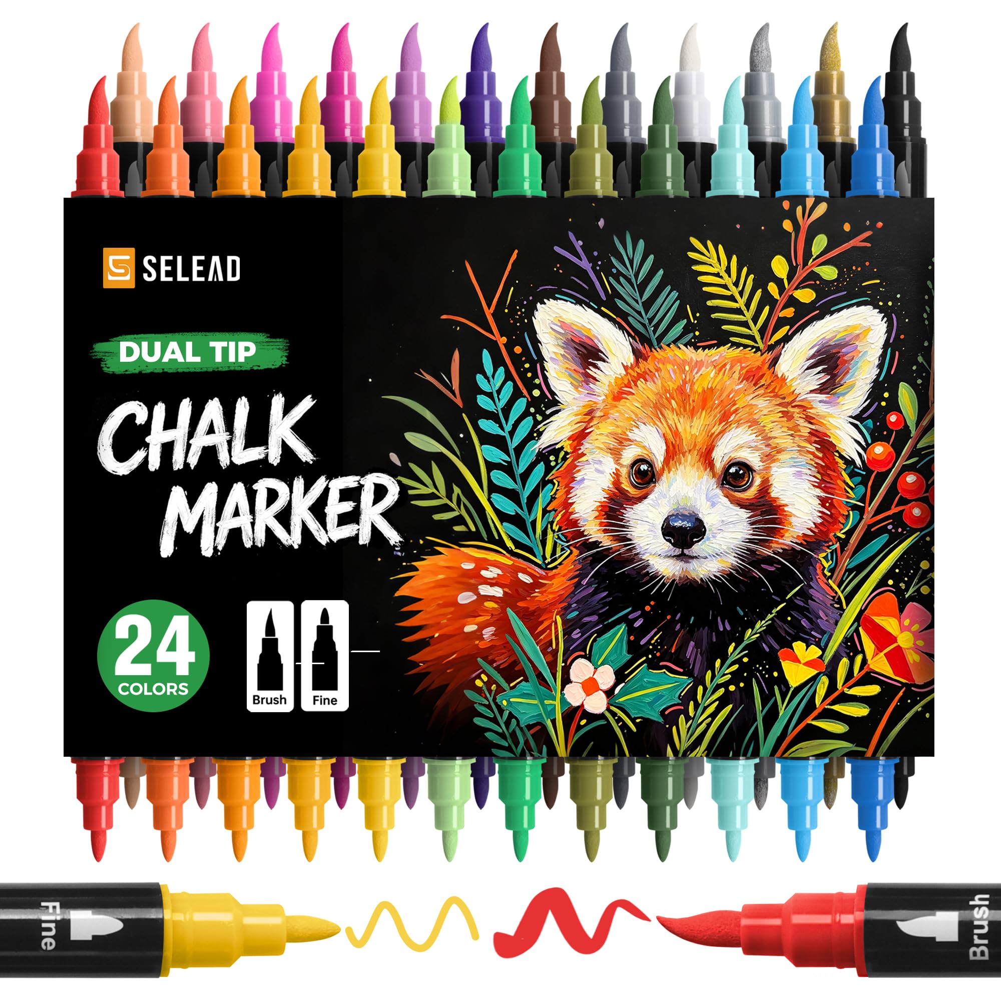 SELEAD Chalk Markers 24