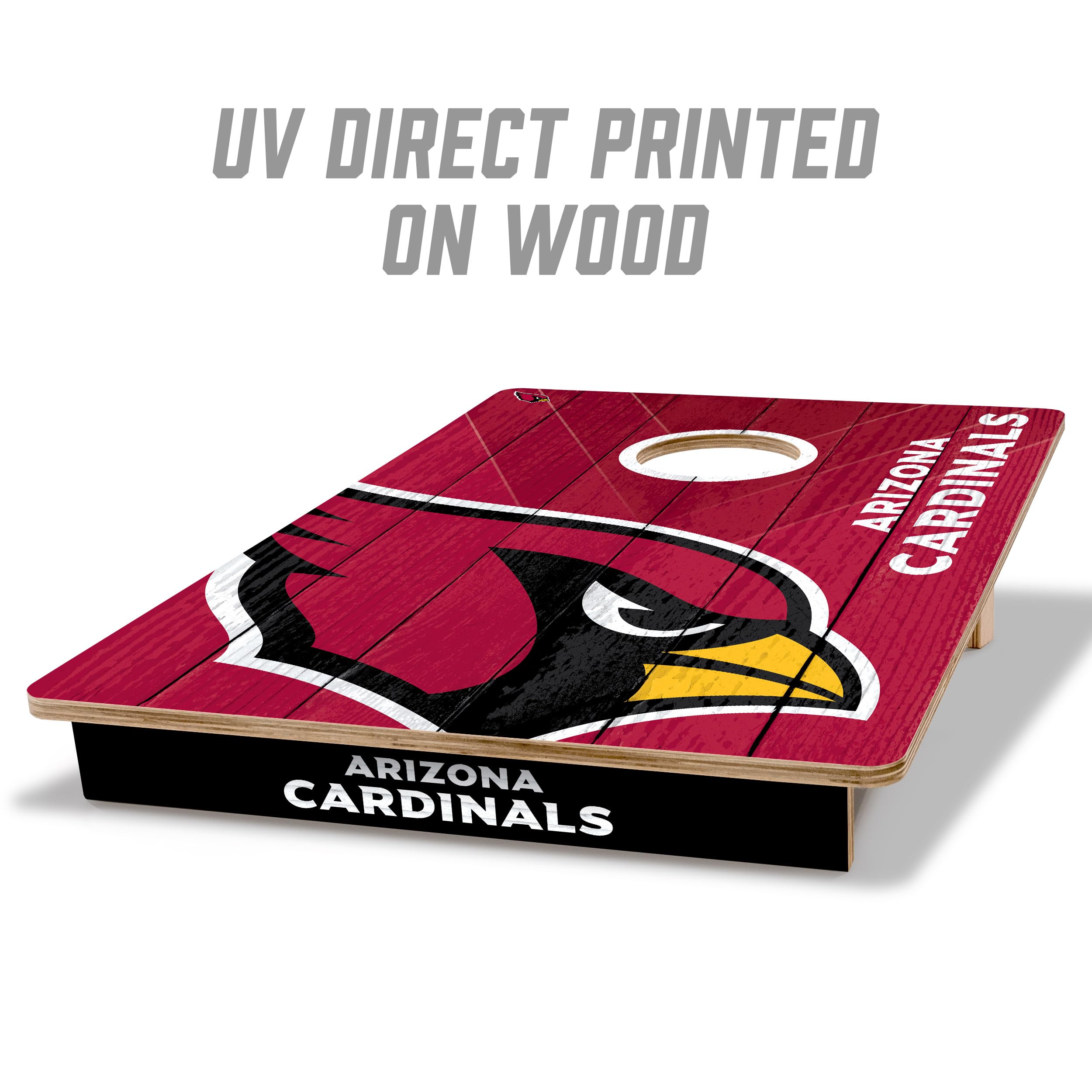 YouTheFan NFL Arizona Cardinals 2’ x 3’ Wood Cornhole Game with Logo Bags