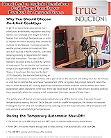 Vista 6 de TI-1B 12 pulgadas Inducción de un solo quemador de inducción de vitrocerámica, 1750 W, certificado UL858