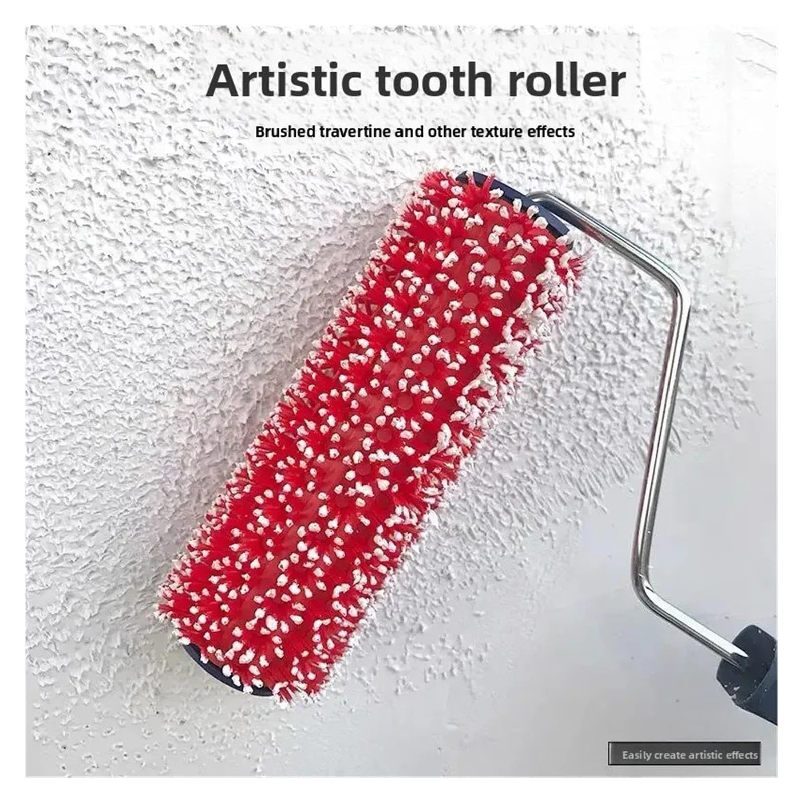 Rodillos De Pintura Texturizados Rodillo de pintura artística con dientes de flores.