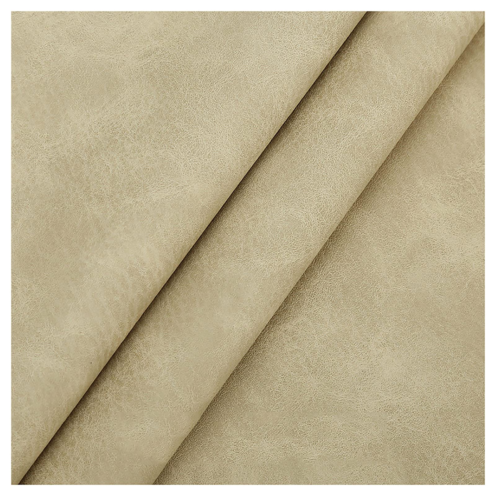 Tissu simili cuir beige souple et stretch 1.38x20m wangk pour l'ameublement de canapé