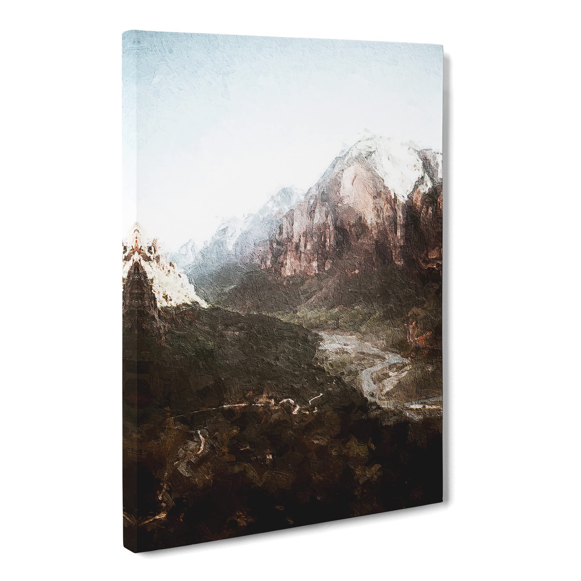 Angels Landing Trail In Zion National Park Utah Canvas Print, Mixed, 25L x 50W cm
