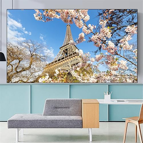 Kits de pintura de diamantes para adultos Eiffels Tower Landscape grande 5D Diamond Art Painting by Number Kits Full Drill Rhinestone Embroidery
