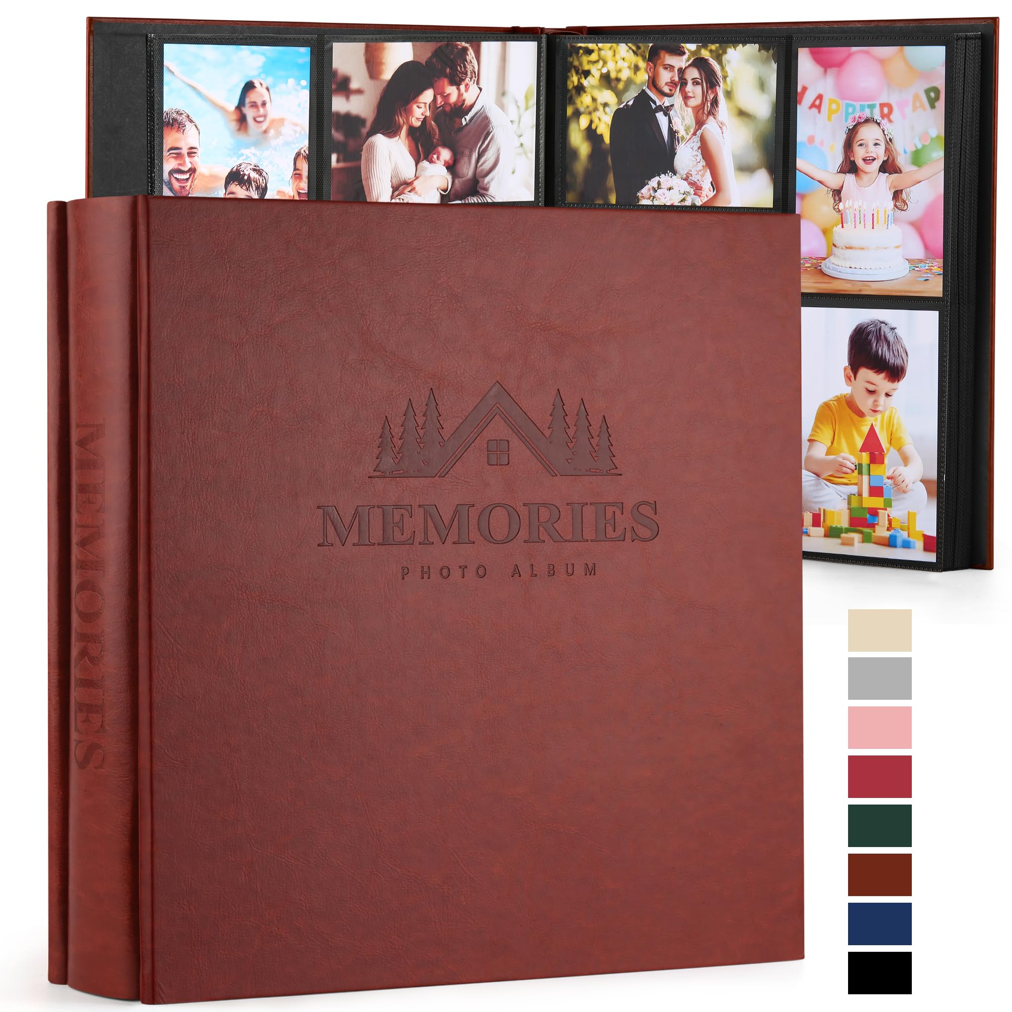 Álbum de recuerdos clásico para aniversarios y bodas DazSpirit 600 bolsillos