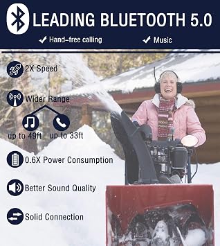PROHEAR 033 Bluetooth Hearing Protection Heaphones with FM/AM Radio(Upgraded) 2-pair Replacement Foam Ear Pads 033