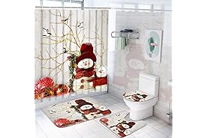 Christmas Bathroom Set: Festive Holiday Decor for Your Bathroom