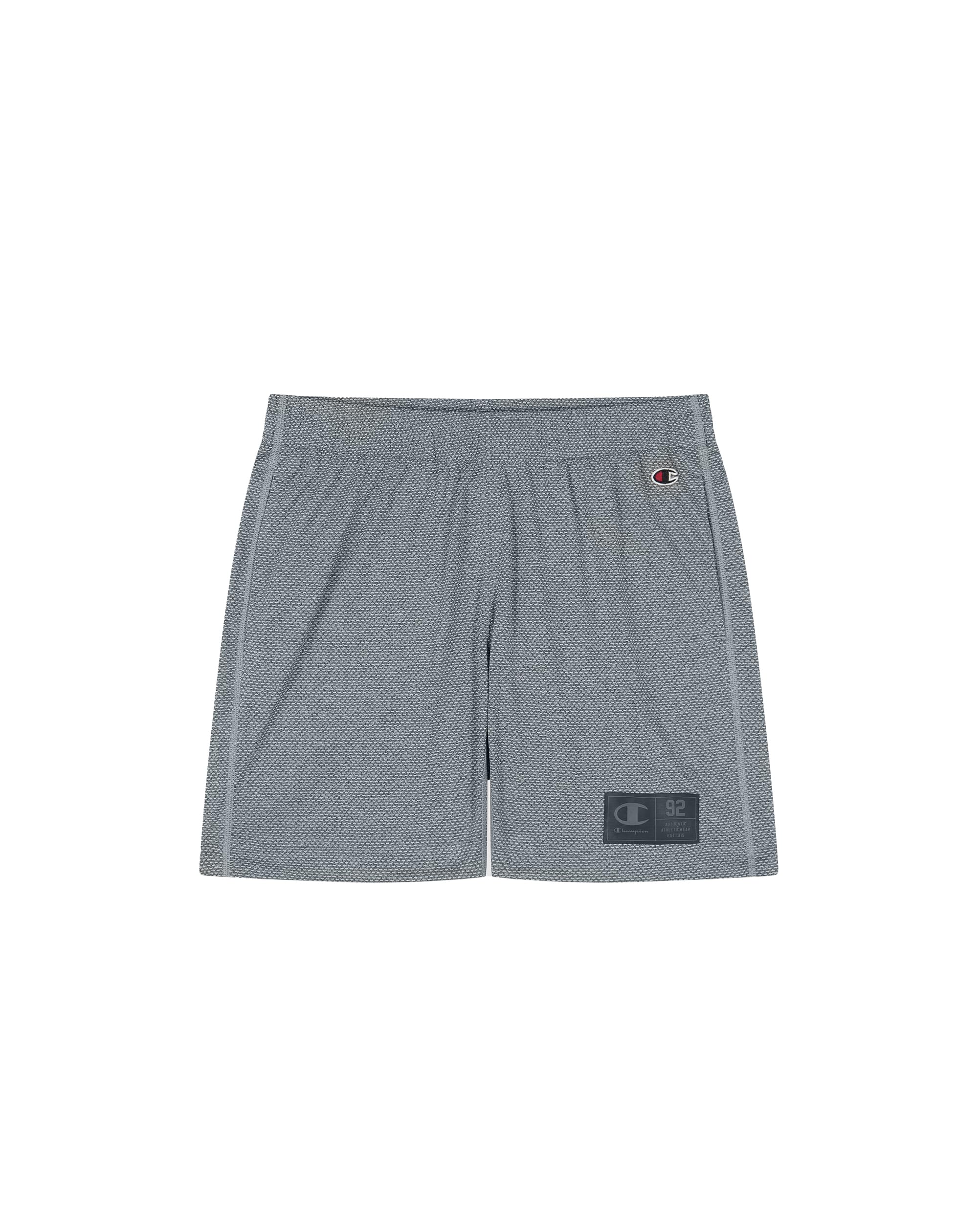 Champion Men's Grey (Kz001) Shorts, Black Melange/White (Znbk/Wht), M