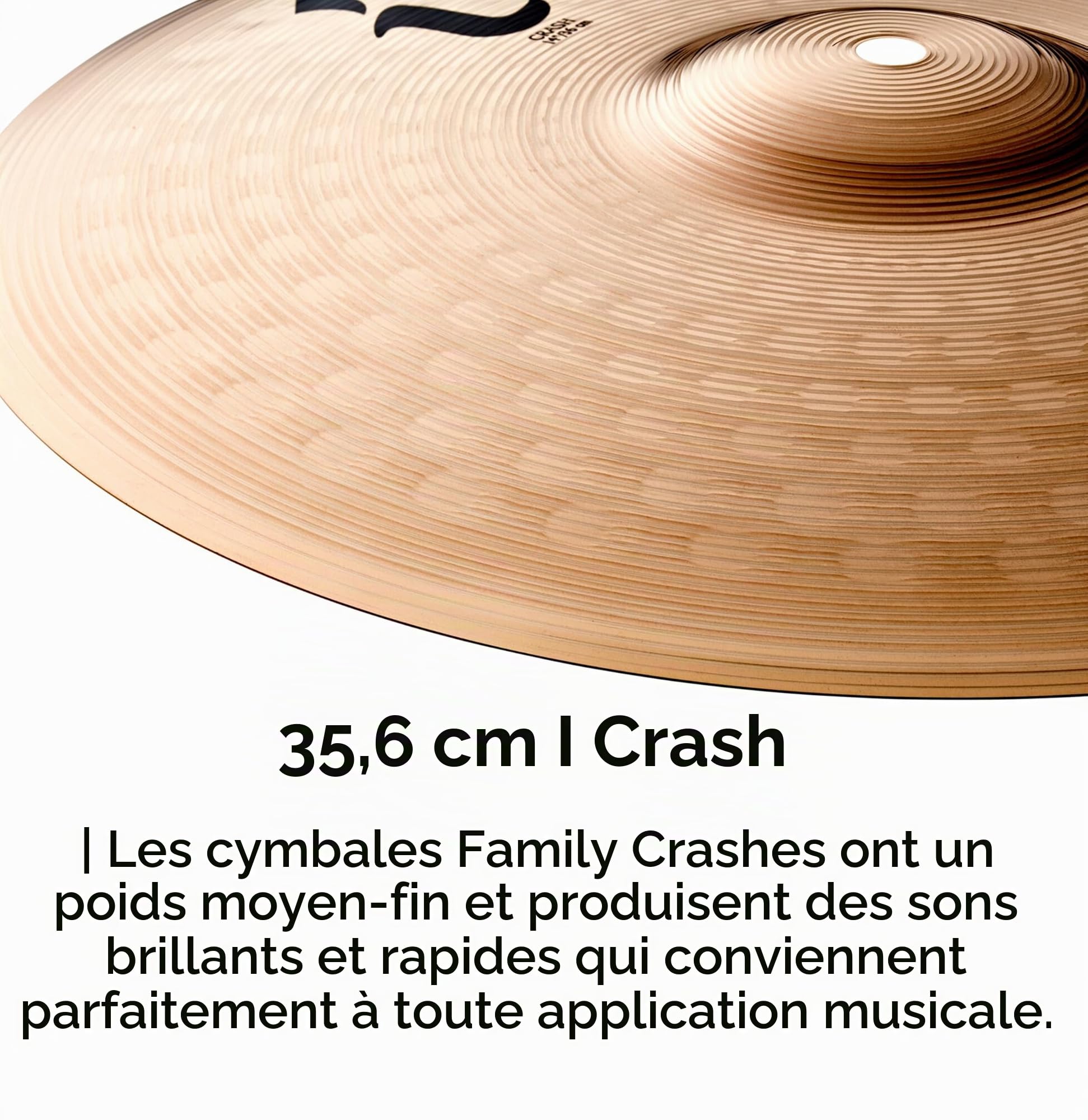 Zildjian I Family Medium-Thin Crash 14" - Cymbale Crash
