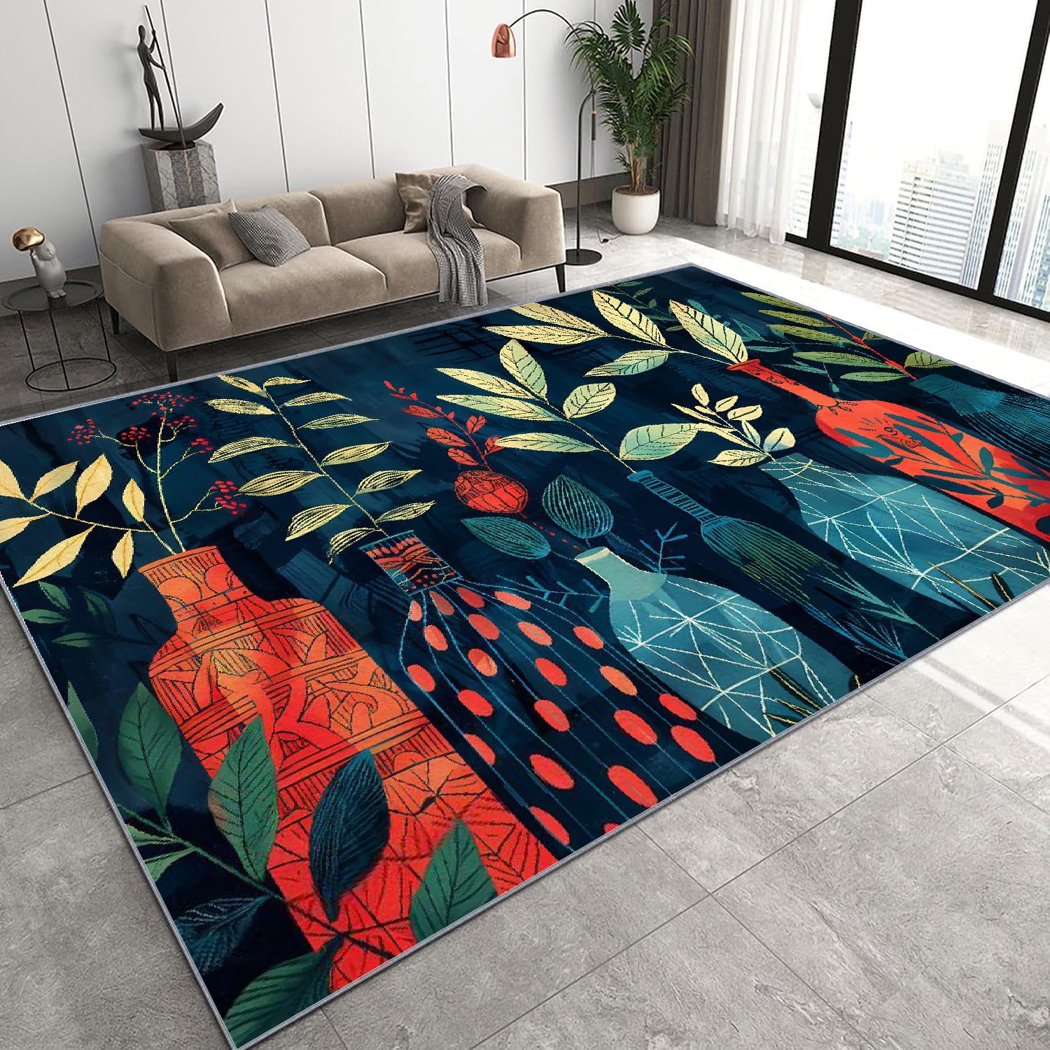 Tapis bohème 180x240 pour grand salon et décoration de villa