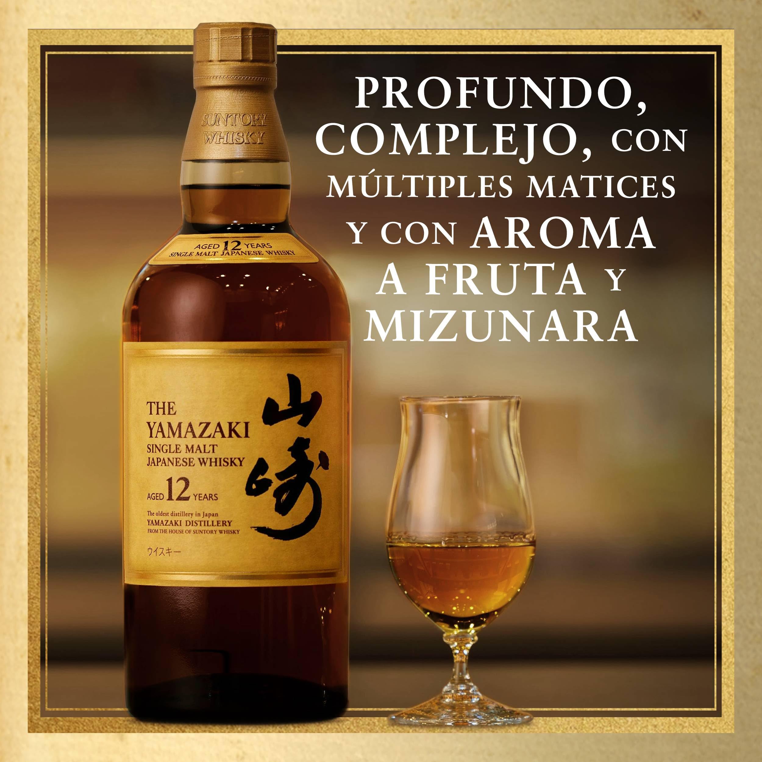 Yamazaki 12 Años Whisky Single Malt Japonés 70cl : Amazon.es