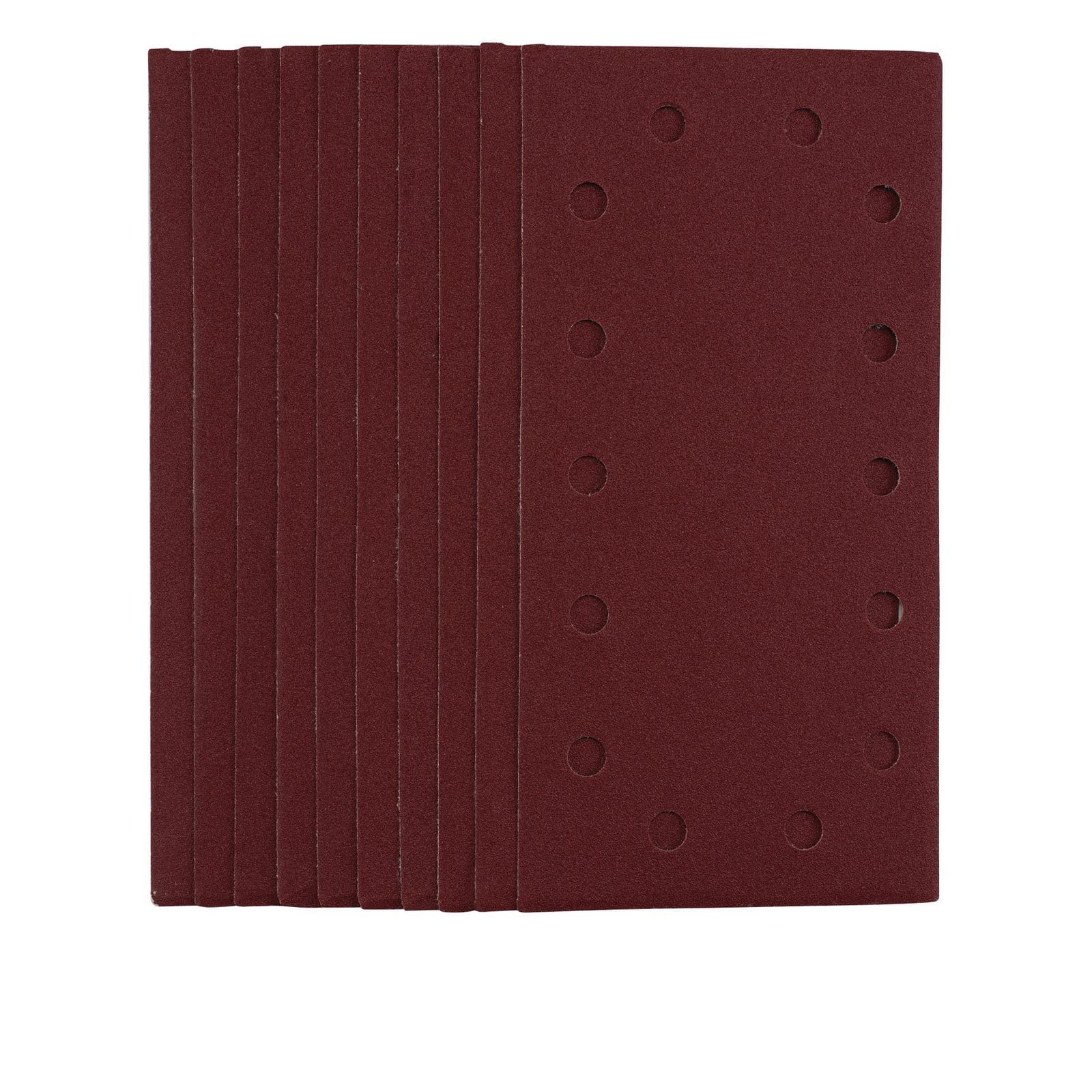 Draper 55864 1/2 Sanding Sheets-Hook & Loop 115x230mm 120 Grit 10Pc