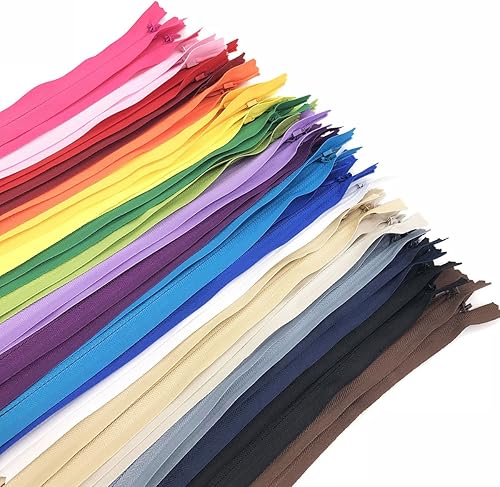 Miniatura 5 de Cremallera invisible de nailon para textiles del hogarcostura de bricolaje, 9 pulgadas12 pulgadas14 pulgadas16 pulgadas18 pulgadas20 pulgadas22