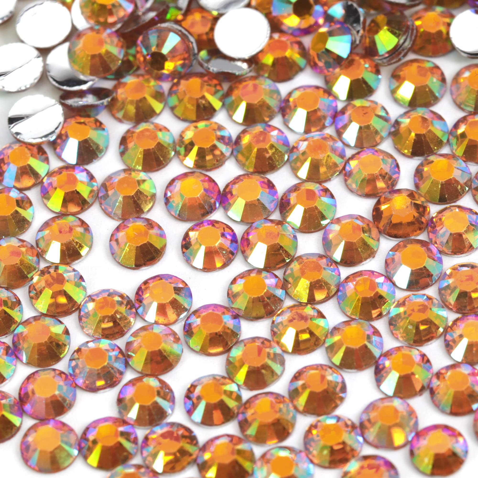 250pcs 6mm Flat Back Non-Stick Rhinestone Crystal Diamantes Nail Art & Craft Scrapbooking Embellishments 90 Available Colours (6mm, AB Clear #A13) — view 63