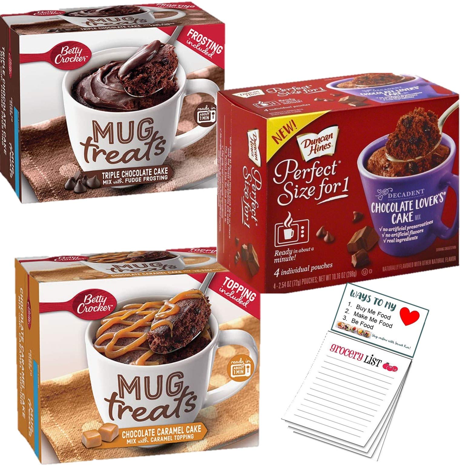 Buy Chocolate Mug Cake Variety Pack of 3 Betty Crocker Mug Treats
