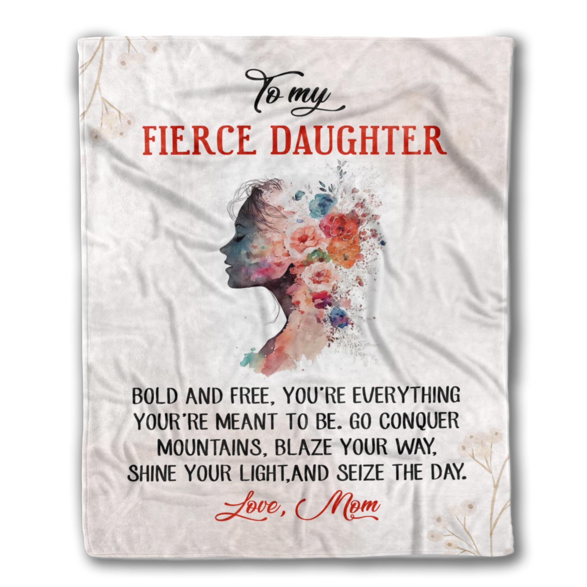 Best Family Gifts Blanket to My Daughter, Gift for Daughter, Birthday, Daughter's Day Gift, Printed in USA (Design 23, Extra Small- 30