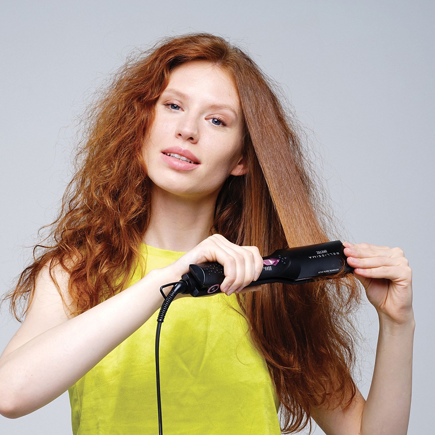 Bellissima Lisseur B26 100 - Lisseur Cheveux Longs, Épais ou Difficiles à Discipliner - Fer à Lisser Grande Taille Avec Revêtement en Céramique - Rend les Cheveux Lisses et Brillants en Un Passage