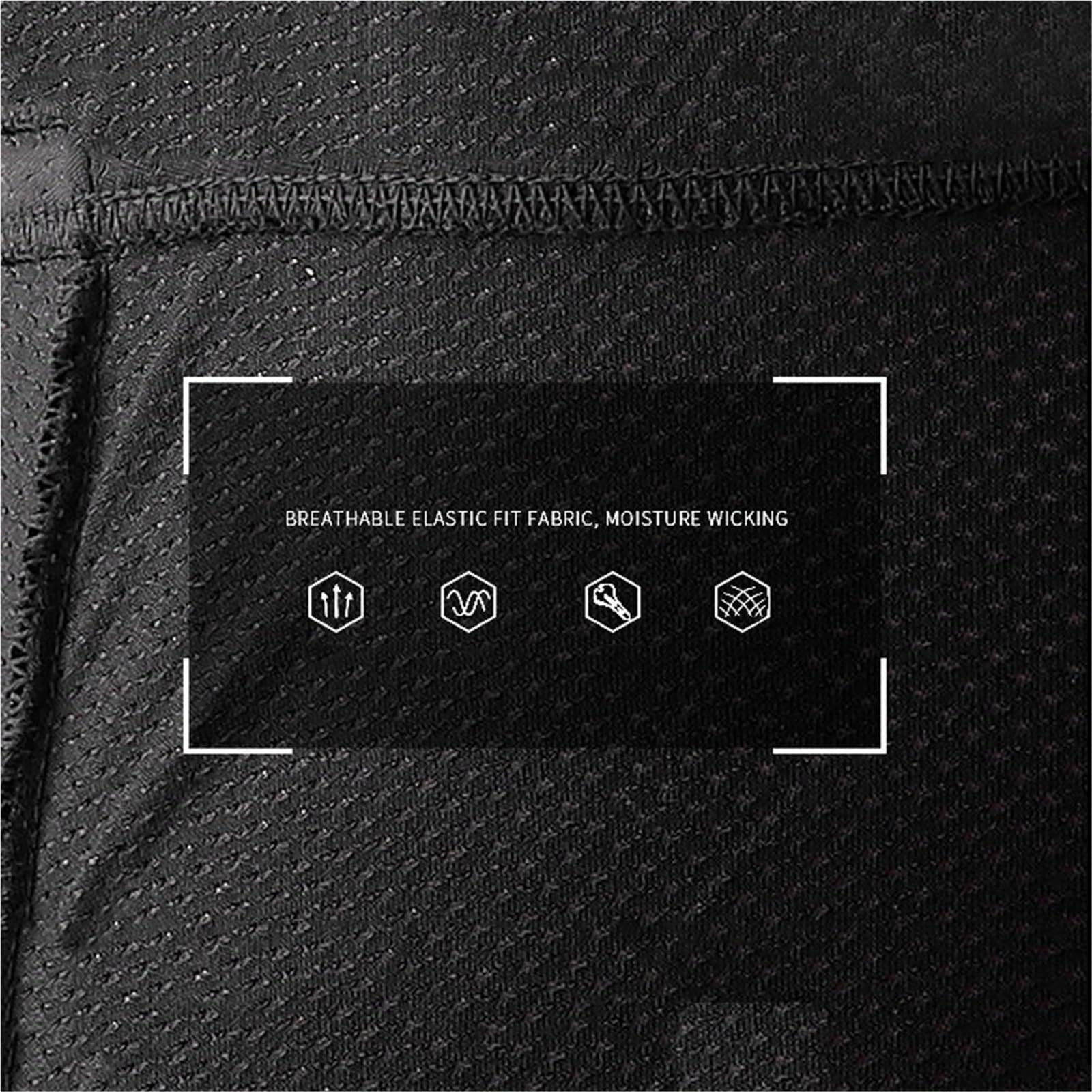 Pantaloncini da Ciclismo 2 Pezzi Pantaloncini da Ciclismo Traspiranti con Imbottitura in Gel Ispessita Uomo e Donna, Mutande Bici, in(Black,3XL)