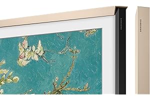 Customizable Bezel for Samsung The Frame TV in Sand Gold Metal