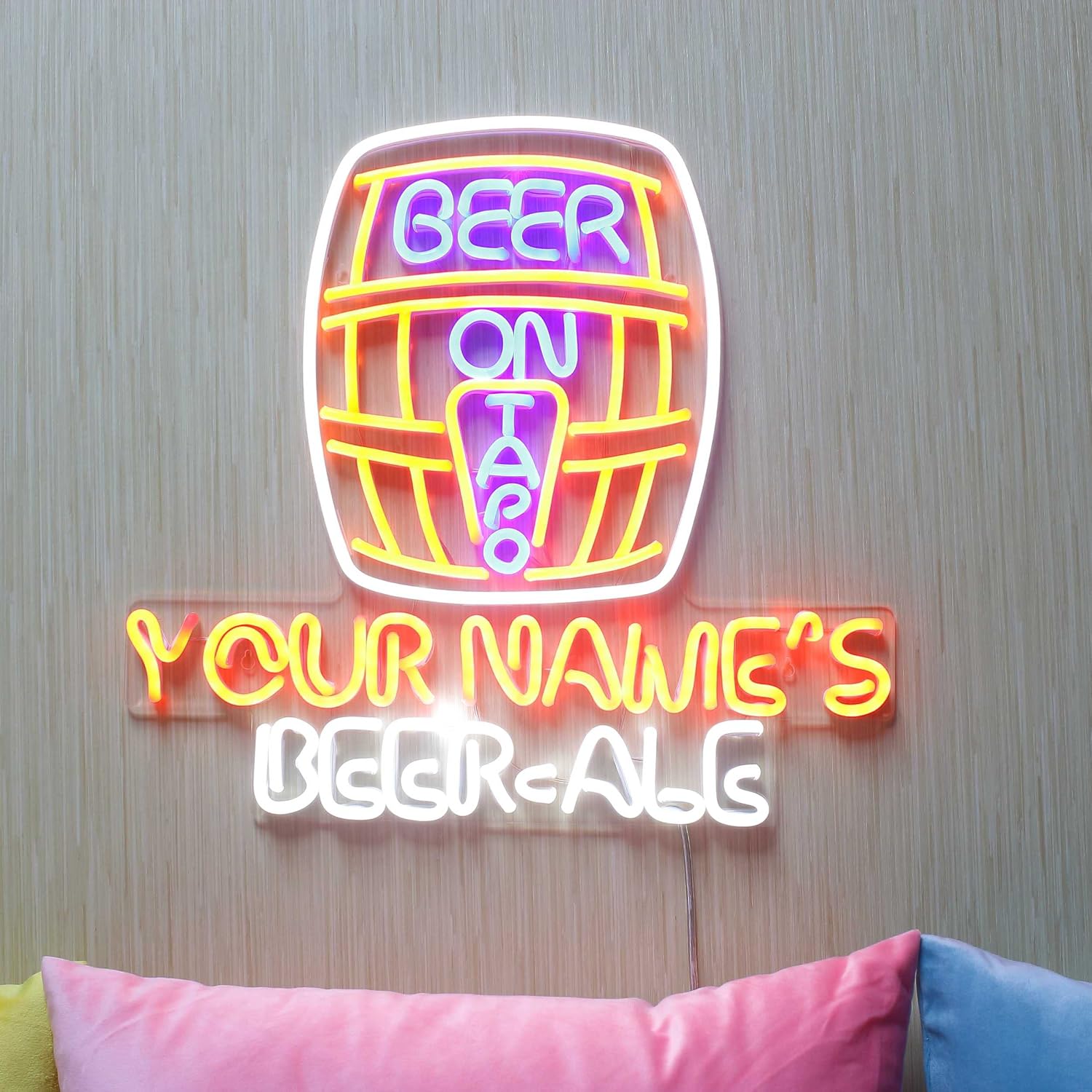ADVPRO Bar Beer Ale Pub Personalized Ultra-Bright LED Neon Sign - Multi-Color 3 - st16s55-fn-p0026-tm-m3