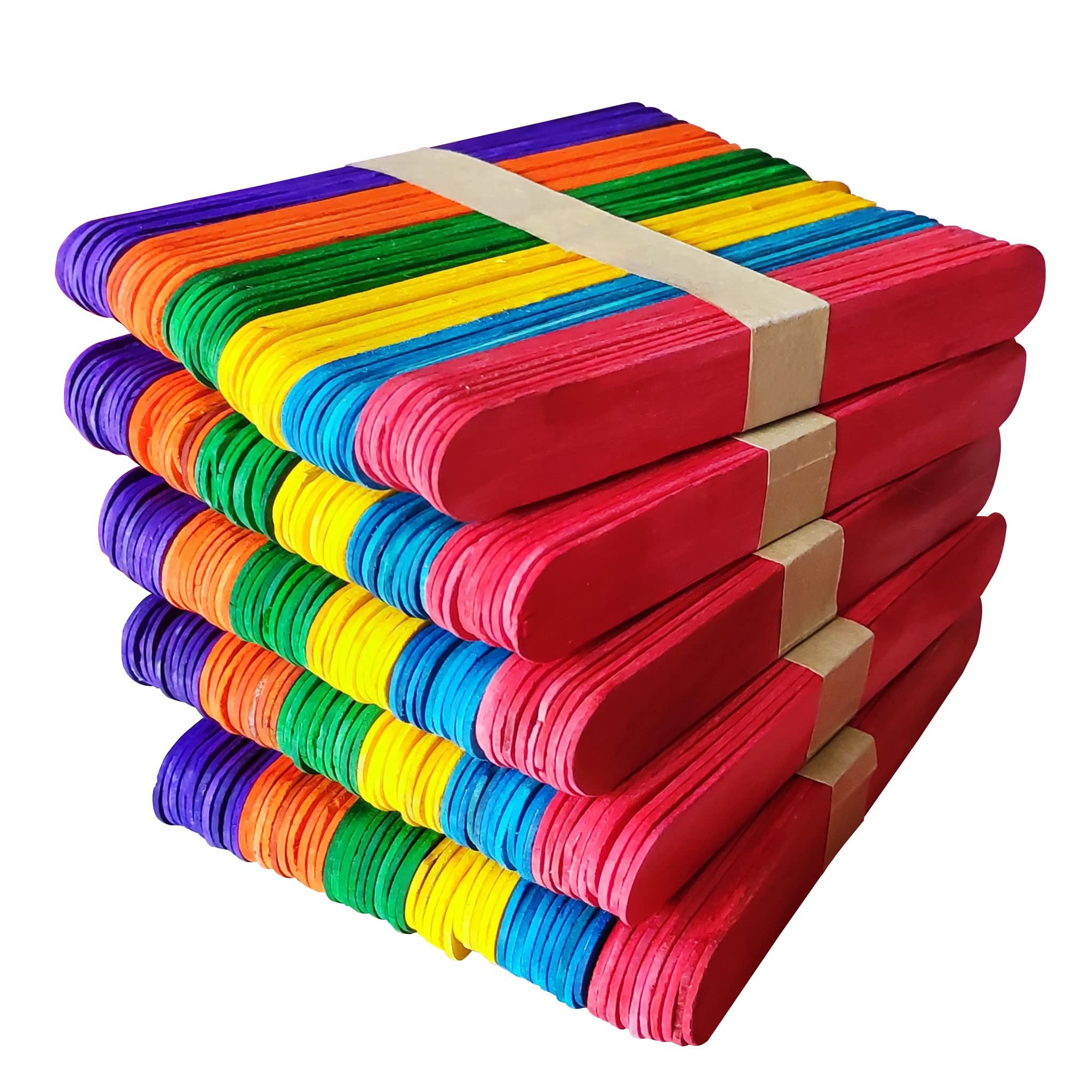 100 Bastoncini Legno Colorati - Per Lavoretti Creativi, Decorazioni Fai Da Te - Foto 13
