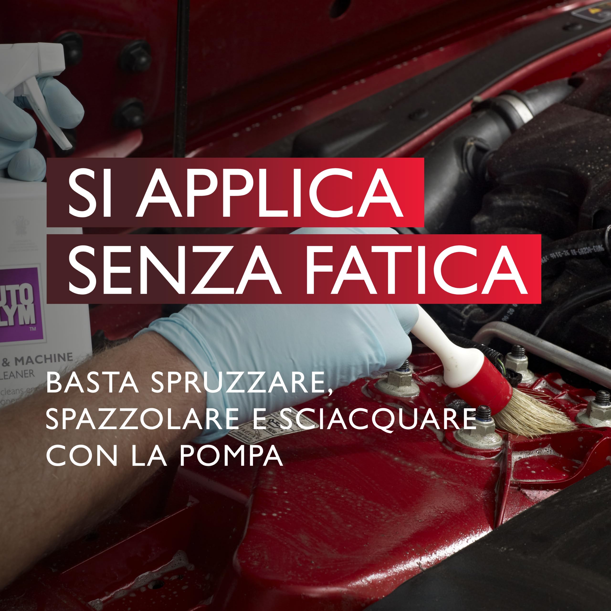 Autoglym Spray Detergente Impianti e Motori Auto 1l - Scioglie Olio, Grasso e Sporco, Senza Solventi e Biodegradabile
