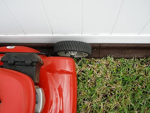 Miniatura 8 de Borde de césped de goma reciclada negra de 4 pies (caja de 6 piezas)