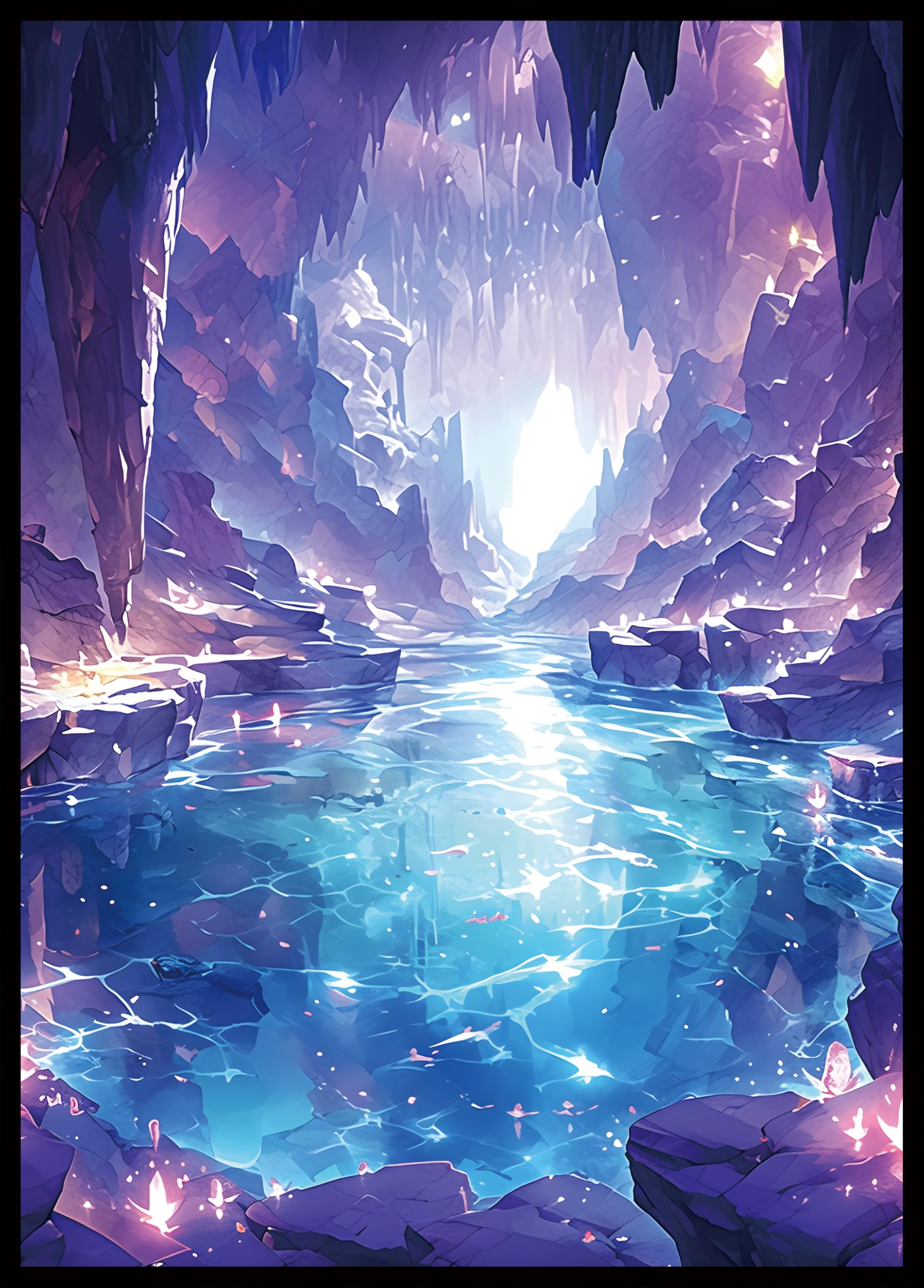 MTG Card Sleeves - Underground Sea(Blue Black) - Fantasy Dual Lands Series